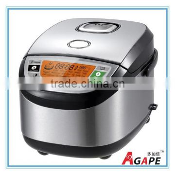 4L multi rice cooker with 3-color LCD display and IMD control panel
