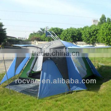 New Style 1 Room 2 Door Big Family Double Layer 4 Person Beach Tent