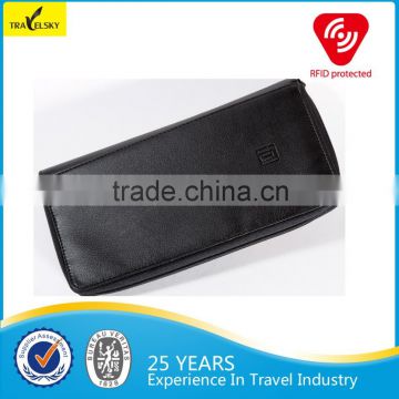 13590 newest design leather tavel document holder