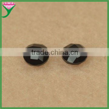 Wholesale round shape double turtles natural black spinel price