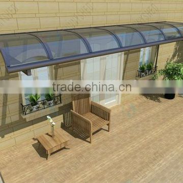 strong window shelter for with aluminum frame polycarbonate roofing