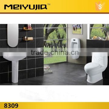 china ceramic toilet basin urinal washdwon one piece cheap complete bathroom sanitary set