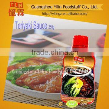 high quality 250g bottle pack teriyaki Sauce in famous brands with oem service