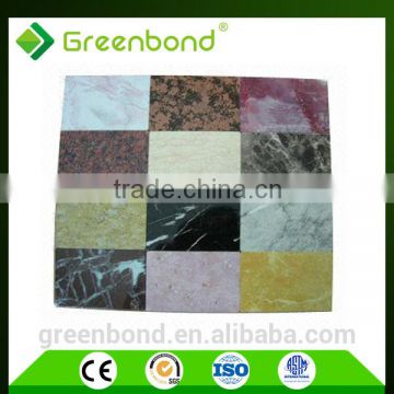 marble design aluminum composite panel / acp sheet prices for bathroom wall decoration