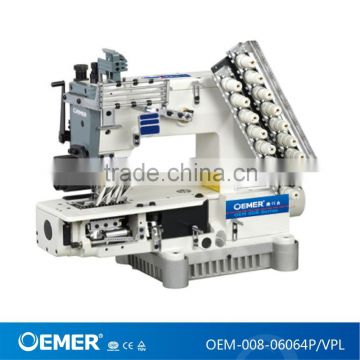 OEM-008-06064P/VPL 6 needle chain stitch cylinder bed multi needle industrial sewing machine
