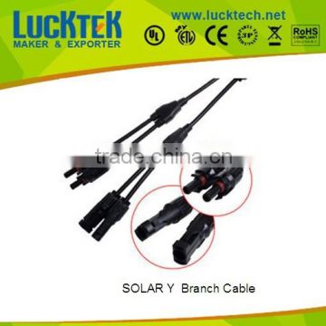 Photovoltaic Y branch cable Y shape connector
