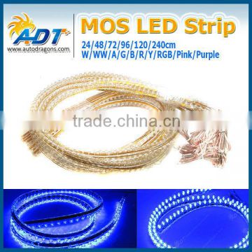 White, green, blue, red, yellow, purple, RGB color waterproof led mos strip light