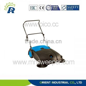 CE quality manual floor push sweeper OR40 manual sweeper with dual side brushes