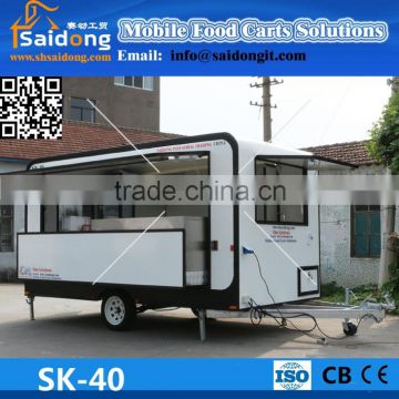 Mobile Restaurant Trailer Application and New Condition Mobile Fast Food Van
