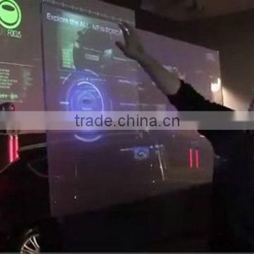 70" transparent interactive multi touch screen foil with sensor