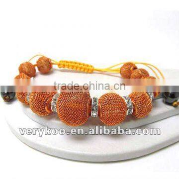 Orange Fashion Mesh Basketball Wives Bracelets jewelry FCA-15311
