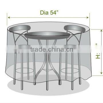 Round Bistro Set Patio Cover/ PVC Plastic Grill Cover Factory