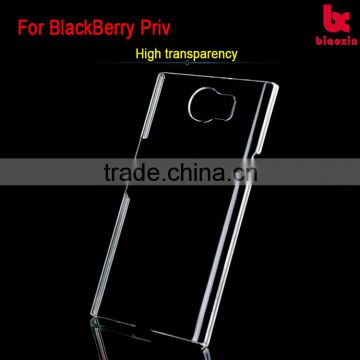 plastic clear case for blackberry priv plastic phone case for blackberry priv cover