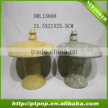 Factory Wholesale garden ceramic bird bath