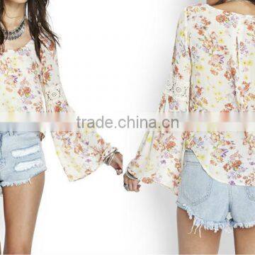 New fashion blouse printed for lady