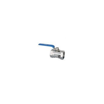 stainless steel one piece ball valve 1/4'