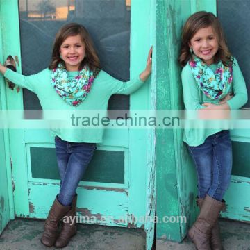 mint top latest fashion children's clothing factory in china