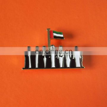 personalized seven sheikh UAE national day gifts lapel pin badge