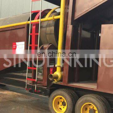 Alluvial gold wash trommel & sluices from SINOLINKING