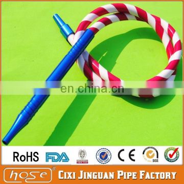 Export America 1.5Meters Red White Freezable Hookah Hose, FDA Hookah Silicone Hose Smooking Pipe From China Manufacturer