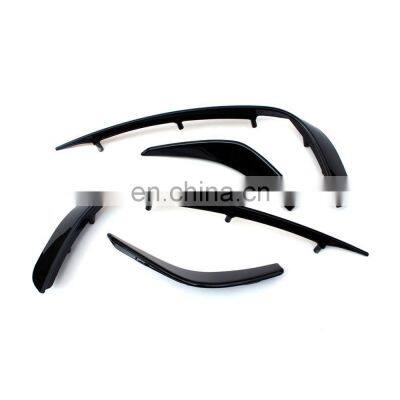 ABS Front Bumper Canards Exterior Trim for Mercedes Benz GLA Class X156 2014-2017