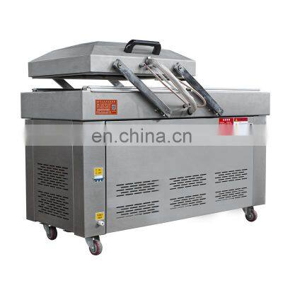 Double chamber vacuum packing machine for sea food / salted meat / dry fish / pork / beef / rice