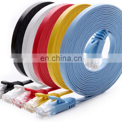 China Round/Flat Cat5E Cat6 Rj45 Patch Cord Ethernet Network Cable 3M Patch Cord Price