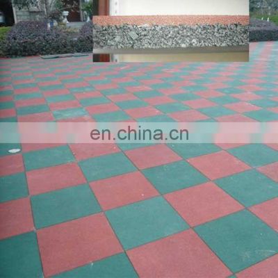 High density Anti uv shooting rubber mat outdoor use rubber tile mat