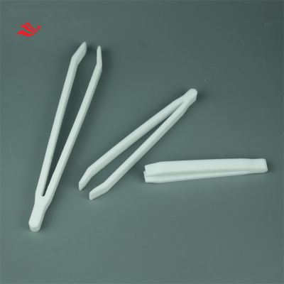 High quality lab white PTFE coating 250MM tweezers for sale