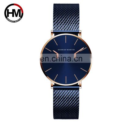 Hannah Martin CH36 Simple Style Lady Quartz Watch Design Your Logo Fashion Custom Steel Watch