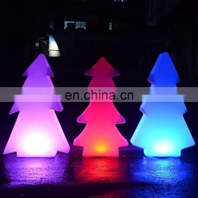 Christmas lights wireless /Christmas lights decoration holiday rechargeable PE plastic led tree star snow led decor light