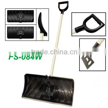 snow shovel with wood handle