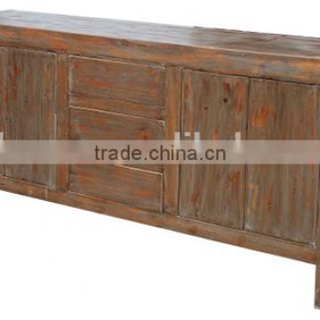 Shabby chic vintage antique wooden TV table for living room