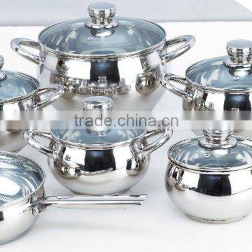 12PCS cookware set,pot