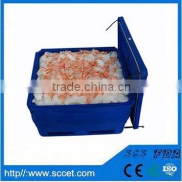 Large cooler for seafood storing ice fish tubs insulated container fish totes