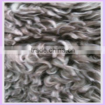 17mm polyester & acrylic fake fur sherpa pile shoe fabric tumbling cheap bulk fabric curly sheepskin alibaba china
