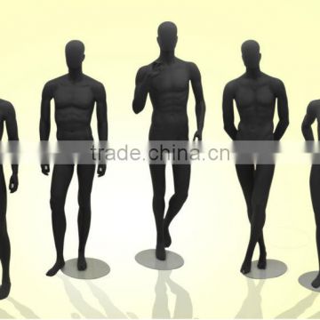 series matt black stand male mannequin