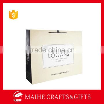 Laminated Art Paper Shopping Bags With Logo