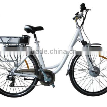 700c city e bike-- 2014 electric bicycle > 60 km Range per Power electric bicycle with spoke wheel