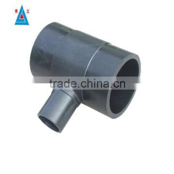 HDPE Pipe fittings 160mm*110mm reudcing tee ISO4227 Standard