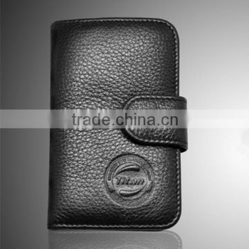 Cheap wholesale fashion style leather card holder with keyring