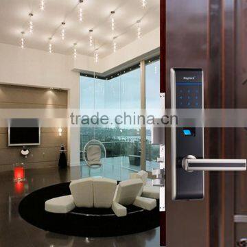 Touch Sreen keypad fingerprint door lock