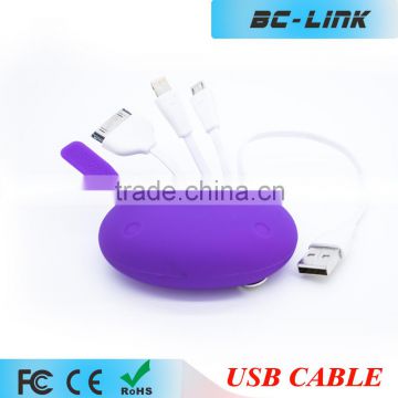 Micro-USB USB Type and Mobile Phone Use 3 in 1 charger cable