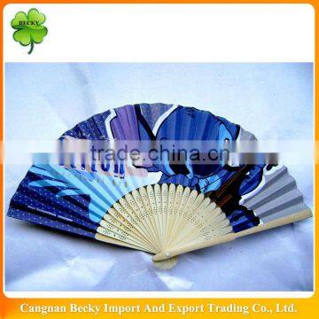 2014 high quality logo promotional fan