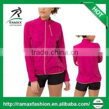 Ramax Custom Women Wind Zip Jacket Coats For Running Wear