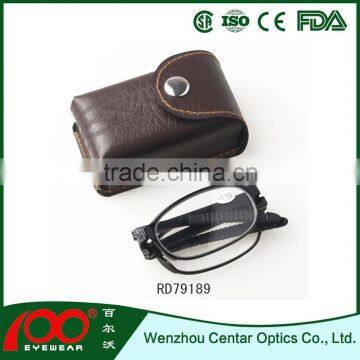 New Foldable reading glasses with case Wholesale reading glasses folding reading glasses