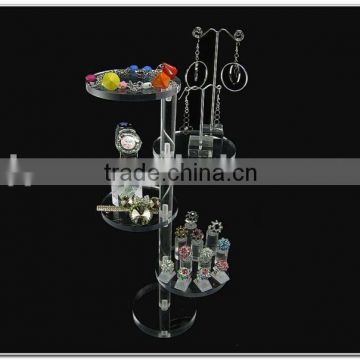 Fantastic acrylic jewelry display with 5layers