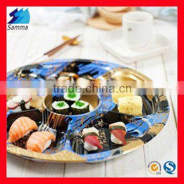 SM1-2101FA Disposable Plastic Round Divided Sushi Box