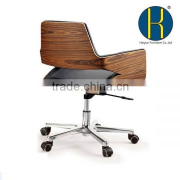 TOP sale Alibaba office chair with rosewood seat frame design midium back office chair, swivel office furniture on sale
