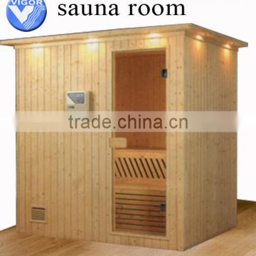Mini finland white spruce sauna room wood